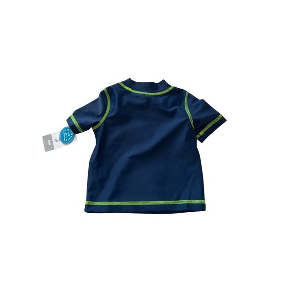 Carters Baby Rash Guard Shark Squad UPF 50+ Sun Protection 6M Swim Top - Picture 4 of 4